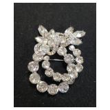 Vintage Marked Eisenberg Ice Rhinestone Pin