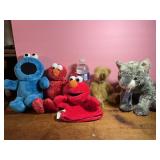 Cookie Monster Elmo And 2 TY Stuffed Animals