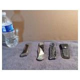 4 Various Folding Knives