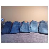 5 Pairs of Kids Size 5 Jeans