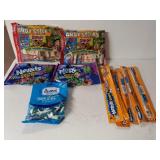 Gummi Sharks, Nerd Ropes, Candy Sticks And Nerd