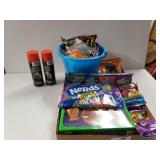 Halloween Candy, Bucket, Hairspray And More