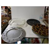 Assorted Plates And Casserole Dish