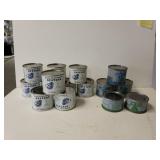 15 Assorted Oyster Cans