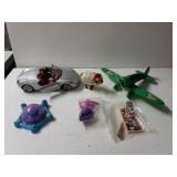 Mellow Yellow Plane, Die Cast Car And Other Small