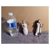 Two WillowTree Figurines - Angel of the Garden &