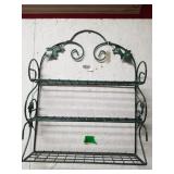 Wrought Iron Like 3 Shelf Display
