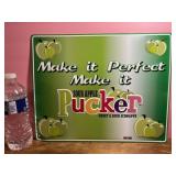 Sweet & Sour Schnapps Metal Sign