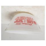 Federal Milk Glass Advertising Bowl