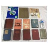10 Vintage Books & pamphlets, historical chart &
