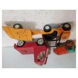 Assorted Toy Trucks, Jeep With Trailer