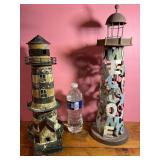 2 Outside Metal Lighthouses