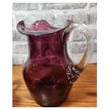 "Pilgram Glass" Amethyst color creamer. VGC