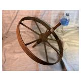 Antique Iron Wheelbarrow Wheel