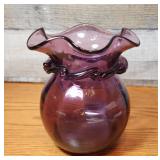 Vintage Blenko Glass Amethyst Vase. Correct