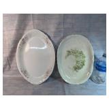 Two Antique Serving Platters