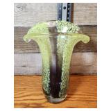 Beautiful Murano Style Heavy Vase. No chips.