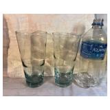 Set of 2 Libbey Glass Saturn Optic Ripple