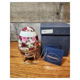 Porcelain  Beautifully Decorated  Egg Hinged