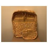 Longaberger Golden Fields Backback Bag With