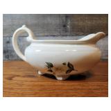 Homer Lauphin Pottery "Nautalus White Rose" Gravy