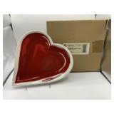 Longaberger Heart Plate New In Box