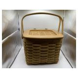 Longaberger Weekender Basket With Woven Lid