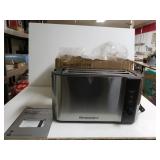 Elite Gourmet 4 Slice Stainless Steel Long