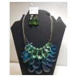 Beautiful Joan Rivers 3-tiered Necklace & Earring