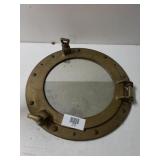 Vintage Brass Porthole Mirror