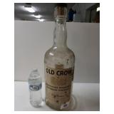Vintage 1 Gallon Old Crow Liquor Bottle