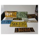 Assorted Vintage License Plates