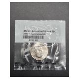 2020 Uncirculated Nation Parks Quarter. America