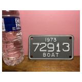 1973 Michigan Boat License Plate