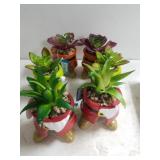 Faux Succulent Terrarium