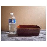 Vintage Hull Pottery Brown Drip Planter