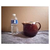 Vintage Hull Pottery Brown Drip Pitcher with