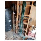 Tomato cages And Fence Posts