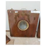 Vintage Sailboat Hatch Cover With Brass Port