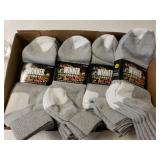 12 Pair Mens Ankle Socks Size 10-13 New