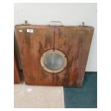Vintage Sailboat Hatch Cover With Brass Port