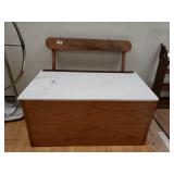 Boat Bench With Storage Of A 1930