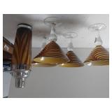 Artisan Brown Gold Glass Barware, Cocktail Shaker