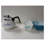 Vintage Pyrex Dishes And Corningware Tea Pot