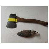 Signed Mini Decoy And Marked Boy Scouts Hatchet