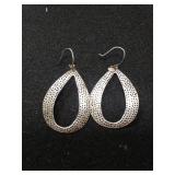 Large Sterling Silver Dangle Earrings