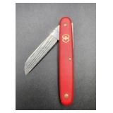 Vintage Victorinox "Floral Red" 4" Single blade.