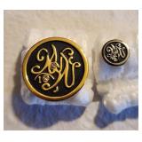 2 Weight Watchers Pins. Larger one has 2 crystals