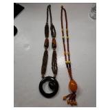 Artisan Butterscotch Bakelite Necklace