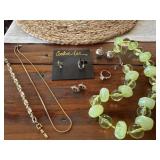 Collection of Costume Jewelry, Ring, Necklaces,
